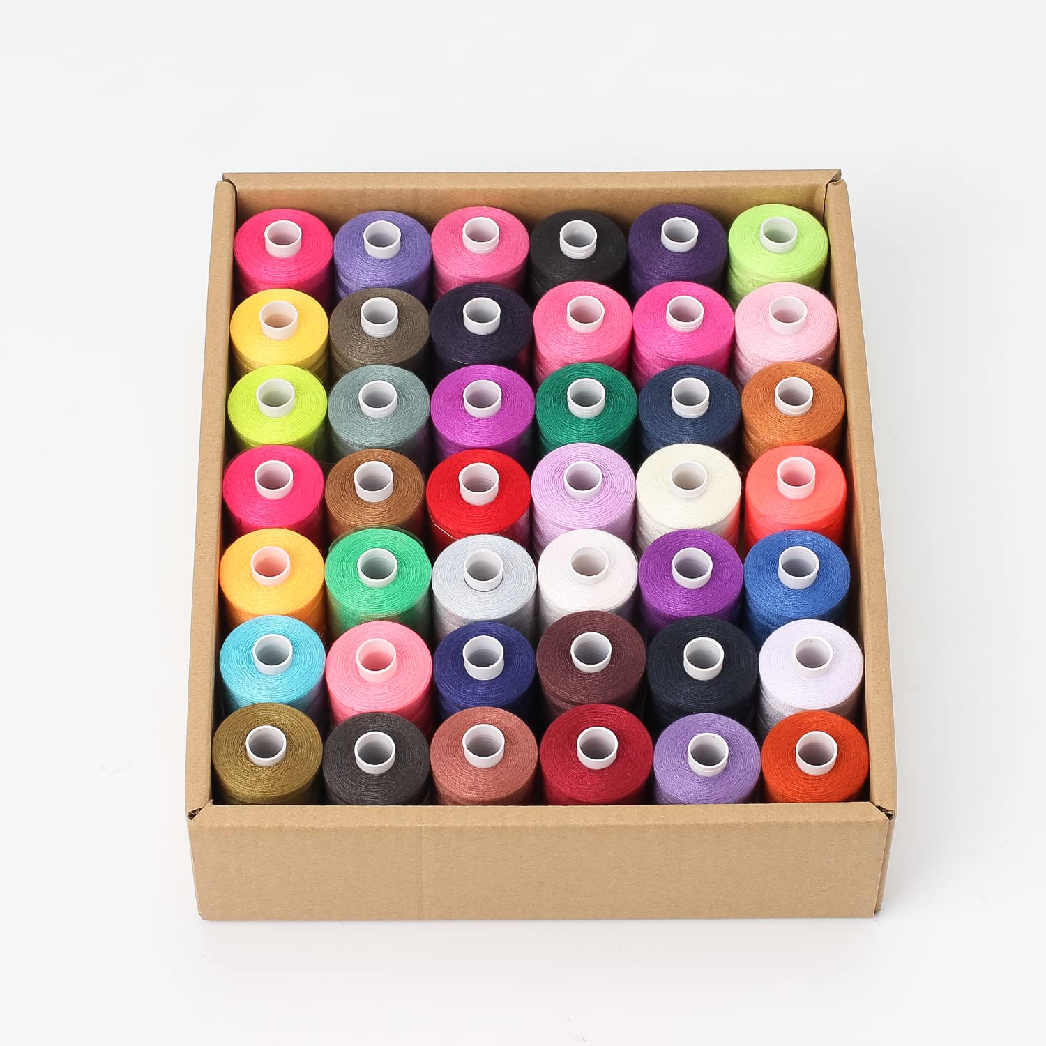 Amazon.co.jp: Windman ミシン糸セット 60番 42色 1000ヤード/巻